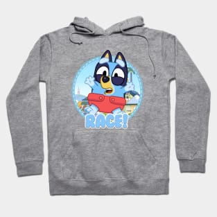 Bluey and Bingo race Hoodie